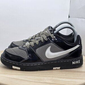 Women's Size 7 - Nike Vintage Dunk Low 318978-011 Black Shine Y2K Shoes Sneakers